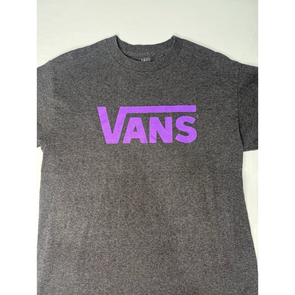 VANS Original Skateboard Men’s Grey Purple Tee Shirt Medium - Picture 2 of 7
